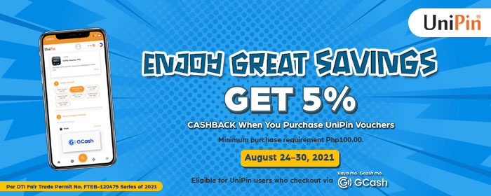 GCash 5% Cashback August Promo (PH)